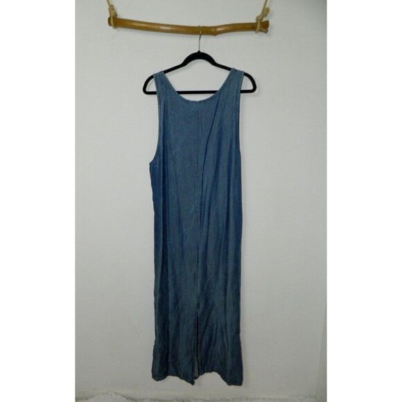 Bryn Walker Dress Blue Chambray Maxi Lagenlook Tunic Modesty Dress Size Small - Picture 2 of 12